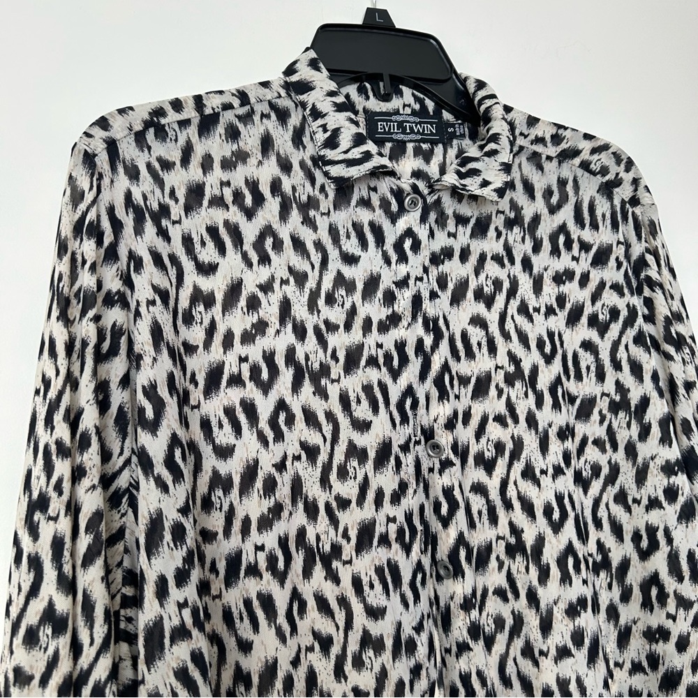 Evil Twin Semi Sheer Shirt Dress - Picture 3 of 12